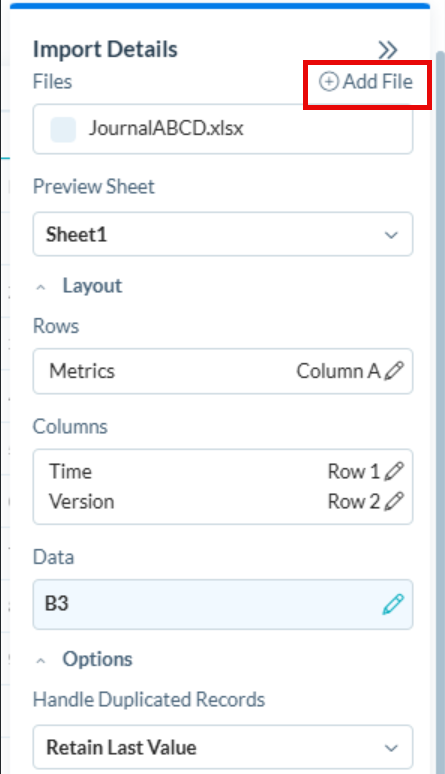 image of Import Details.
