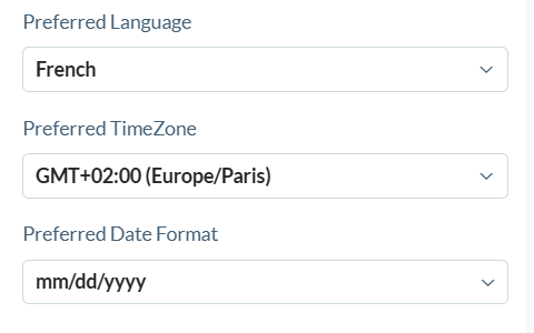 Préférences utilisateur