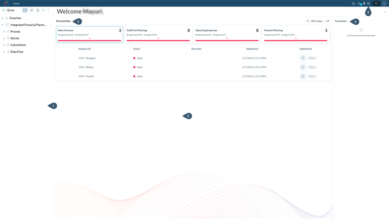 Image of the Home page